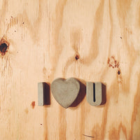 I Love You - Concrete Letter Set